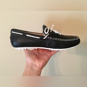 COLE HAAN Black Leather/ White Grant LTE Size 9.5M